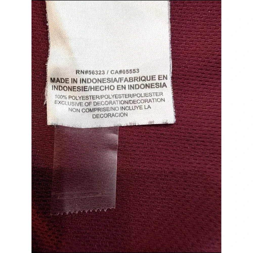 Nike Mens Kansas State Wildcats Dri-FIT Polo Shirt Maroon XXL NCAA Powercat Logo